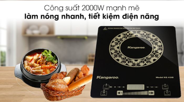 Bếp từ đơn siêu mỏng Kangaroo KG416i