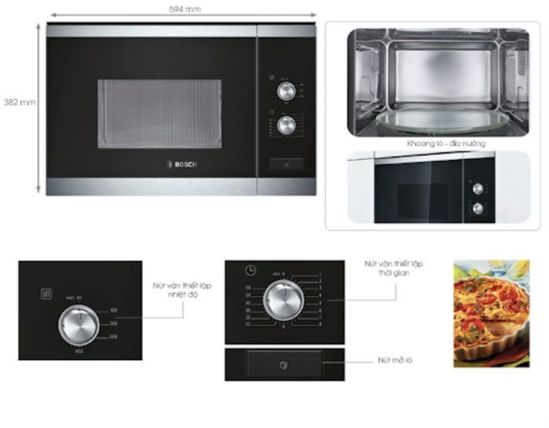 Các chức năng của lò vi sóng Bosch