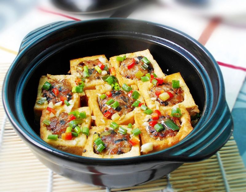 Đậu phụ nhồi chay hấp dẫn