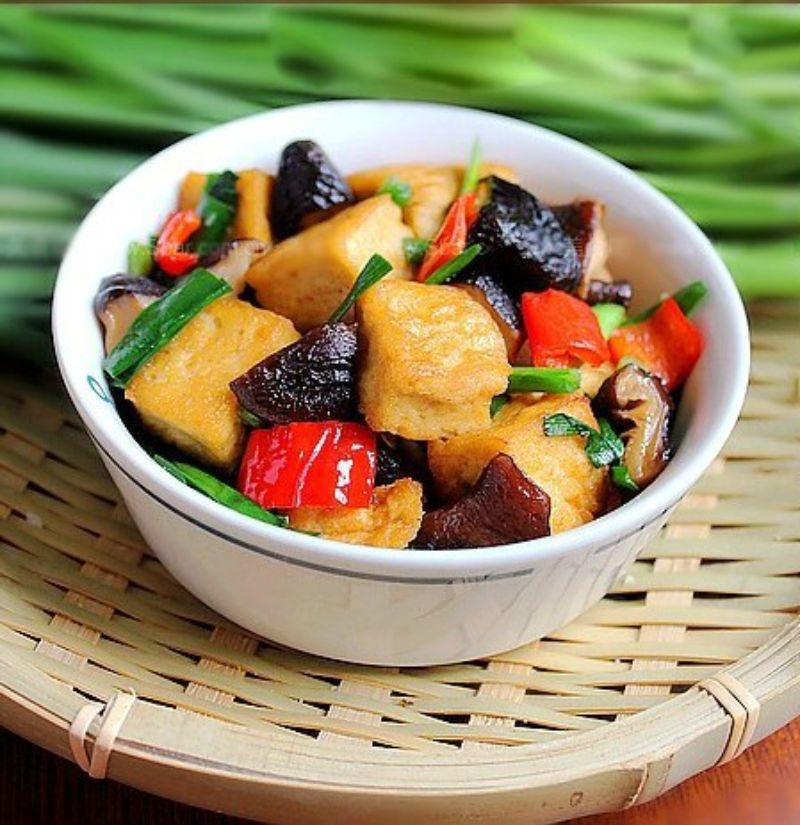 Đậu phụ xào rau củ chay ngon tốt cho sức khỏe