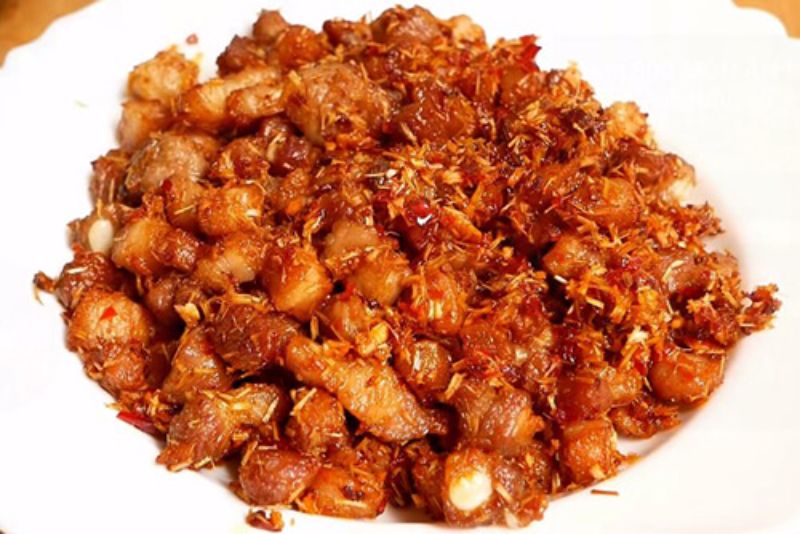 Thịt ba chỉ rang sả ớt đẹp mắt, ngon khó cưỡng