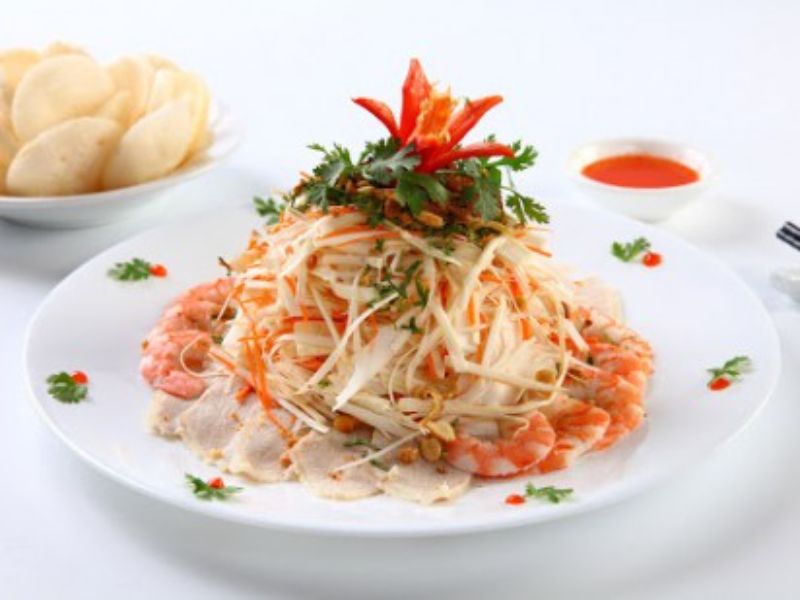 Gỏi củ hủ dừa tôm thịt